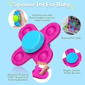 Colorful Fidget Popping Spinning Toy for Kids